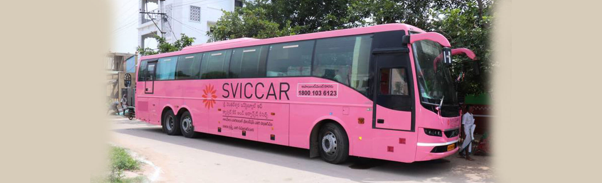 Mobile Medical Unit (MMU), with mammography machine, by Tata Trusts at Sri Venkateswara Institute