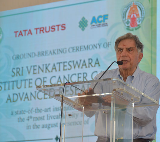 Tata Trusts, Tirumala Tirupati Devasthanams (TTD) hold groundbreaking ceremony for Sri Venkateswara Institute of Cancer Care & Advanced Research in Tirupati