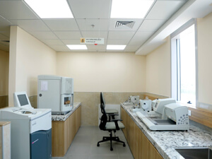 A well-equipped diagnostic laboratory